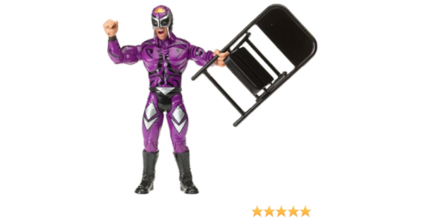 Amazon Com Best Of Ecw Wcw Wrestling Action Figure Rey Mysterio Purple Outfit Mask Toys Games