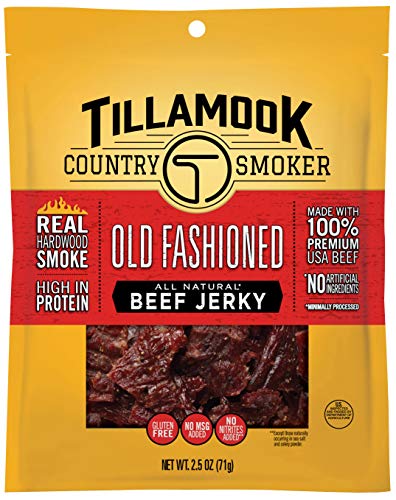 Tillamook Country Smoker All Natural, Real Hardwood Smoked Old Fashioned Beef Jerky, 2.5 oz Bag - Thumbnail 7