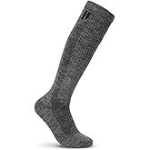 HOLLOW Alpaca Compression Socks for Men and Women, Moisture Wicking Alpaca Wool Socks for Hiking, Running,
