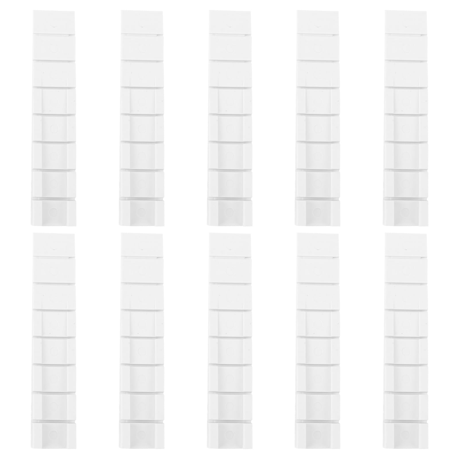 Gatuida 20 Pcs Furniture Leveling Wedge: White Table Shims Furniture Leg Leveling Pad for Home Improvement and Workplace