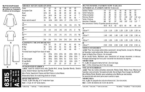 Simplicity New Look Just 4 Knits Pattern 6315 Misses Knit Jacket, Top, Skirt, and Pants Sizes 10-12-14-16-18-20-22