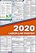 2019 Connecticut Labor Law Posters (Laminated) All-in-One State and Federal Approved, OSHA Compliant Vertical 27