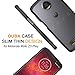 OUBA Moto Z3 Play Case, Moto Z3 Case, [Shock Absorption] Air Hybrid Armor Defender Protective Case and Crystal [Clear] Back Cover Compatible for Motorola Moto Z3 Play - Black