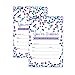 Purple Confetti Party Invitations (15 Guests) Baby Shower - Graduation - Luncheon - Girls Birthday – Housewarming - Fill In Abstract Style - Blank Invite Cards and Envelope Set DIY