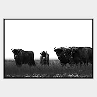 SIGNWIN Framed Canvas Wall Art Wild Animals Canvas Prints Home Artwork Decoration for Living Room,Bedroom - 16