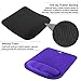 NEX Mouse Pad Wrist Rest Pad Comfortably Made of Memory Foam for Surfing and Gaming (Purple)