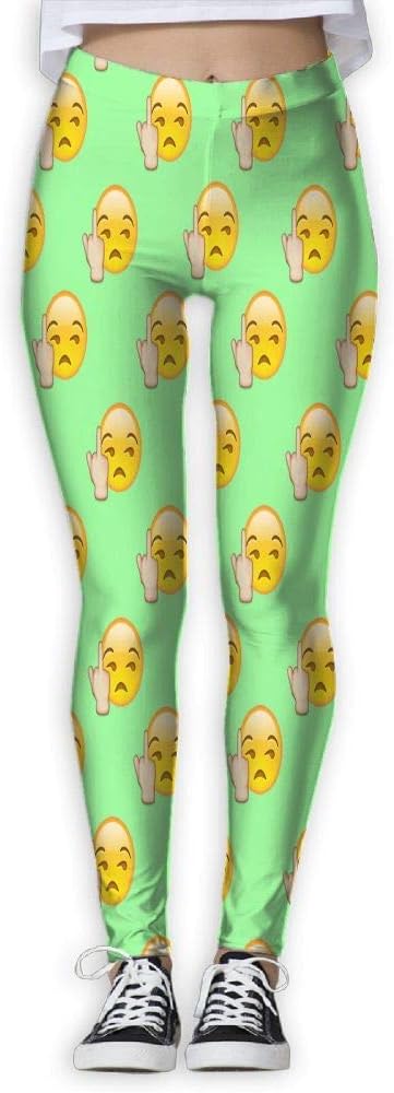 Womens Yoga Pants Emoji Face Banana Slim Fit Leggings Sport Pant