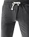 TheLees (TTS01) Unisex Cotton Jersey Waist Elastic Jogger Training Beach Board Shorts Charcoal X-Large(US 31~33)