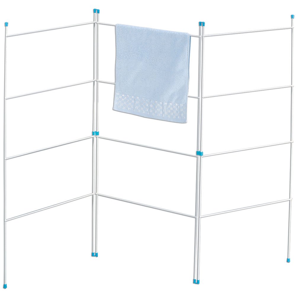 Home Vida Clothes Drying Rack - Foldable 3 Fold Airer with Drying Space, Foldable Design, Indoor/Outdoor Use, White