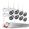 1080P Wireless Security Camera System 2 Way Audio, SAFEVANT 8 Channel Outdoor Indoor Wireless NVR Systems 8pcs 2MP Home…
