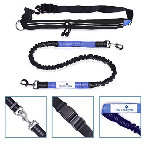 Paw Lifestyles Retractable Hands Free Dog Leash W/Smartphone Pouch