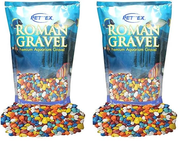 Pettex Aquatic Roman Gravel 2 Kg Rainbow Pebbles (Pack of 2)