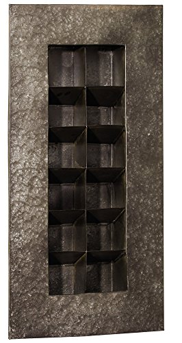 Zinc 12 Pocket Wall Planter Color: Black Zinc