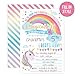 Your Main Event Prints Unicorn Birthday Invitation - Unicorn Party Invite - 20 Fill-In Style - Envelopes Not Included