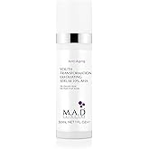 M.A.D Skincare YOUTH TRANSFORMATION EXFOLIATING SERUM 10% AHA - High-Potency Renewal Solution for Firming & Elasticity | Deep Exfoliation for Wrinkles, Acne-Prone Skin | 5-Fruit Acid Blend | 1oz