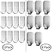 20 Pieces Self Adhesive Stainless Steel Wall Hooks, FineGood Metal Utility Hanging Hooks for Robe, Coat, Towel, Keys, Bags, Home, Kitchen, Bathroom, Heavy Duty Ultra Strong - 8 Large,12 Small