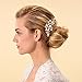 AW Bridal Wedding Hair Comb Floral Gold Leaves Bridal Hair Accessories for Bride Bridesmaids