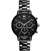 MVMT Nova - Dual Timezone Women’s Wristwatch - Minimalist Dress Watch for Women - 3 ATM/30 Meters Water-Resistant Timepiece - Stainless Steel Analog Women’s Watch with Interchangeable Bands - 38mm
