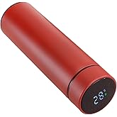 Smart Water Bottle Stainless Steel Vacuum Flask,Travel Mug with Smart LCD Touch Screen, Keep Hot Or Cold, Car Portable Travel