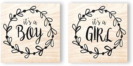 DesignOD Wood Rubber Stamp - Baby Shower Combo - 6