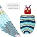 Foxnovo Baby Photograph Props Baby Infant Newborn Handmade Crochet Beanie Hat Clothes (Blue)