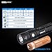 NITENUMEN TP15 CREE XP-L 1000 Lumen Waterproof Flashlight with Charging Cable and Holster