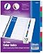 Bazic 3 Ring Binder Tabs with 10 Dividers, 9.5 x 0.1 x 12.3 Inches, Multi-Color Tabs, (1 Set), (3107)