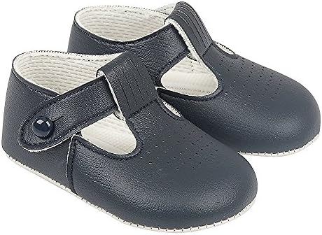 Soho Fashions Luxury British Made Baby Boy Sky Blue, Navy Blue, Cream/Ivory Special Occassions Wedding Christening Baypod Shoes by Early Days
