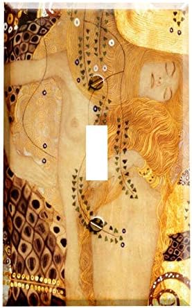 Gustav Klimt Sea Serpents Switchplate - Switch Plate Cover