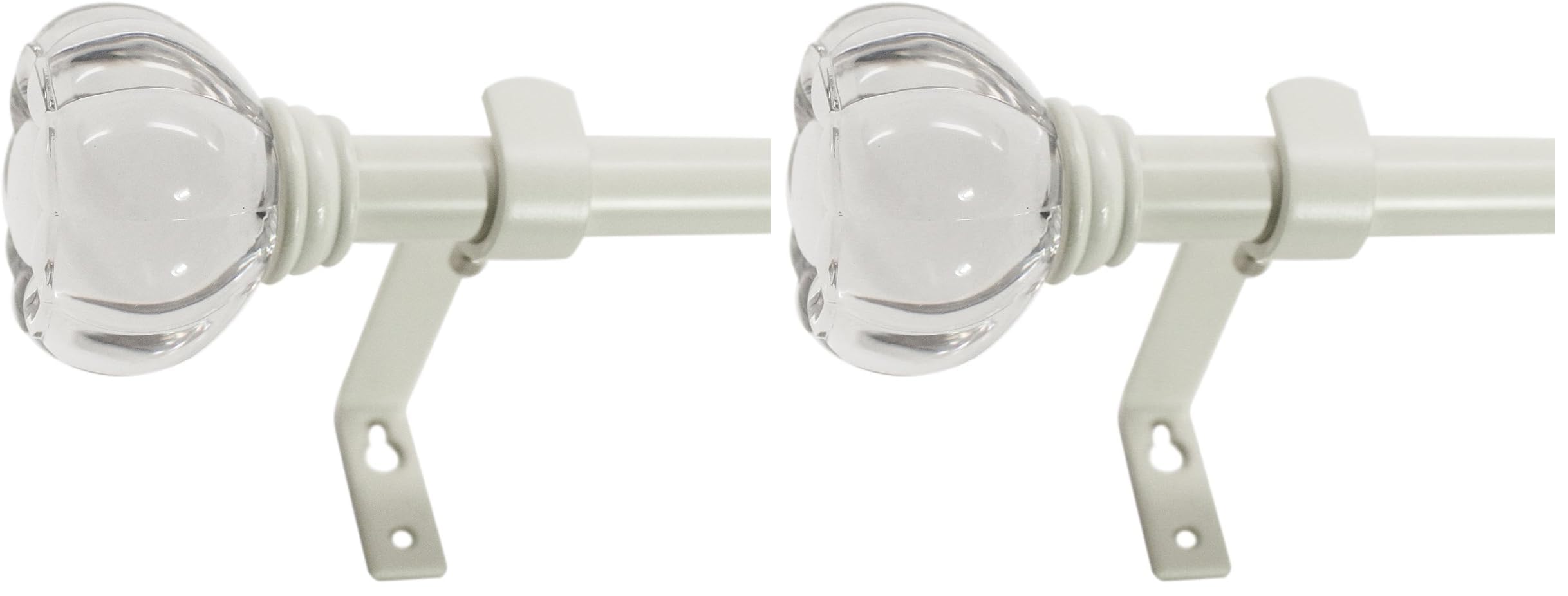 Beme International Kid's 5/8-Inch Acrylic Crown Rod Set, 48 to 86-Inch, Clear (Pack of 2) Image