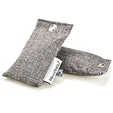 Nice2MiTu air Purifying Bags, Bamboo Charcoal air Purifying Bag, 100% Nature Fresh air Purifier Bags, Odor Absorber for Shoes, Car, Refrigerator(2x100g)