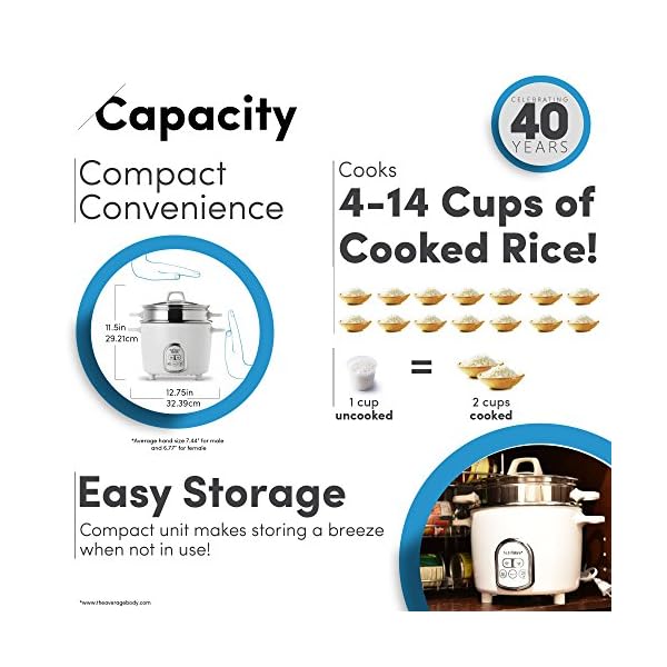 Aroma Housewares NutriWare 14Cup (Cooked) Digital Rice Cooker and Food