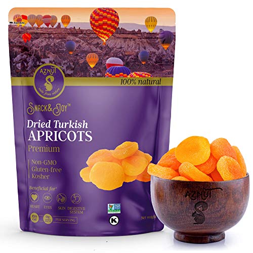 AZNUT Turkish Dried Apricots, No Sugar Added, 100 Natural Premium