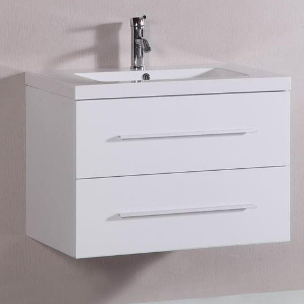 Belvedere Designs T9019a Modern Floating Bathroom Vanity 32 White Amazon Com