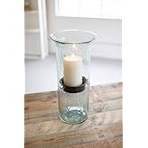 KALALOU Large Mini Glass Candle Cylinder, One Size, Brown