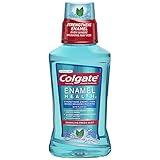 Colgate Enamel Health Anticavity Fluoride Sparkling Fresh Mint Mouthwash, 8.5 Ounce