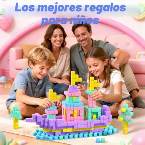Blocos magnéticos de construção para crianças, presentes para meninas 3 4 5 6 7 8 9 10 anos, 48 peças blocos magnéticos para brinquedos de viagem, brinquedos para crianças de 3 anos, brinquedos criativos Montessori