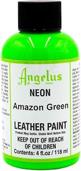 Angelus Neon Acrylic Leather Colour Green 118ml view 1