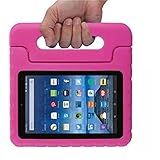 Fire 7 2015 Case, TabPow [Kids Case] - [Shockproof][Drop Protection][Heavy Duty] Kids Children EVA Case with Carrying Handle Stand For Amazon Fire 7 Tablet (will only fit Fire 7