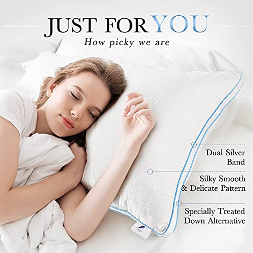 viewstar Standard Size Pillows for Sleeping, Bed Pillows 2 Pack Hotel