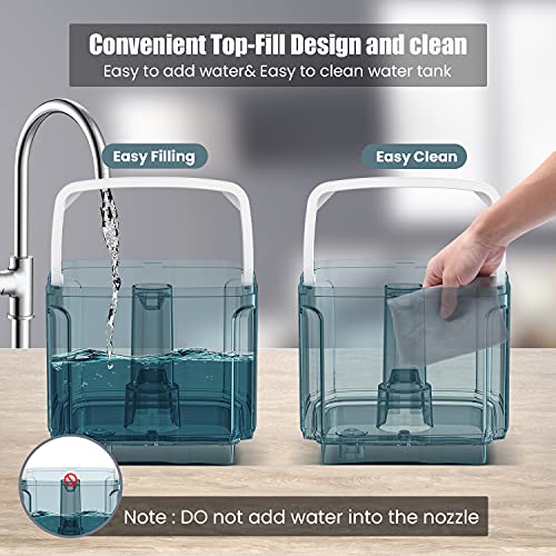 Solonsuo Humidifiers for Bedroom Home, 4.5L Top Fill Ultrasonic Mist Humidifier with Remote Control, Three Mist Modes, 360° Nozzle , Auto Shut-Off, Up to 40 H, Quiet Easy Clean, Filterless(350 sq)