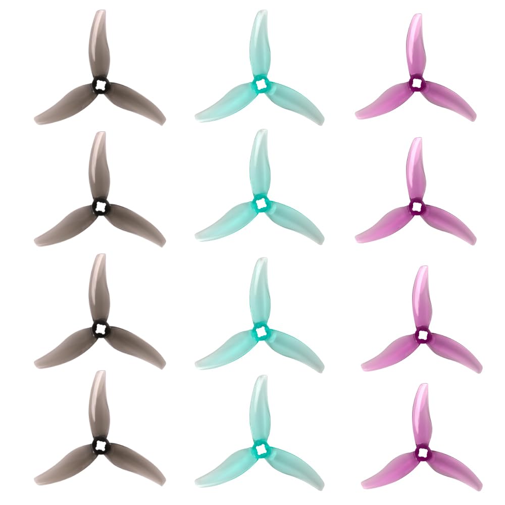 Photo 1 of 12Pcs Gemfan Hurricane 3630 3.6X3.0X3 3-Blade Propeller 3 Holes PC Props for 1404-2204 Brushless Motor FPV Freestyle 3.5inch Quad Racing Drone