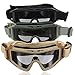 CS Airsoft Explosion-proof Goggle Glasses Eye Protection Mask with 3 Lenses