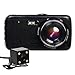 KOBWA Car DVR Recorder,Full HD 1080P Dual Lens Car Dash Cam with Night Vision,Parking Monitor Camera Video Recorder for Vehicle