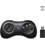 8Bitdo M30 2.4G Wireless Gamepad for Sega Genesis Mini and Mega Drive Mini and Switch with 6-Button Layout (Black)