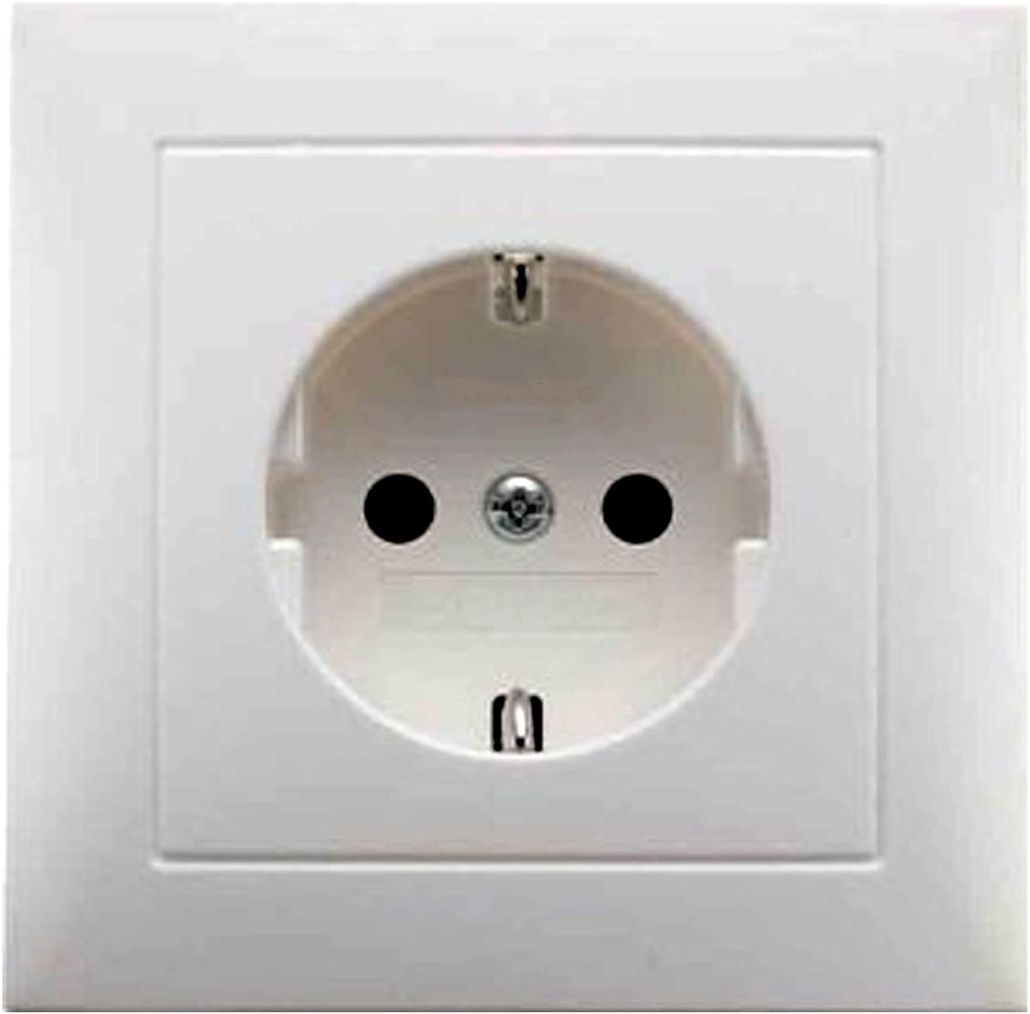 Berker 47428989 SCHUKO socket outlet with cover plate polar white, glossy Berker S.1 polar white, glossy