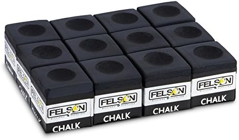 Felson Billiard Supplies Box of 12 Cubes of Pool Cue Chalk, Billiard Accessories