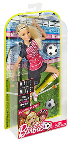 Barbie Made to Move Posable Soccer Player Doll