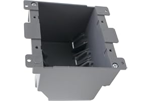 YQSIYU Old Work Electrical Box 2 Gang Extra Deep，PVC Electrical Junction Box for Switch，26 CU.in.Electrical Outlet Box Old Work(1-Pack),ETL,Fire Rated for 2 Hours,for Home Improvement