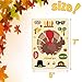 Thanksgiving Stickers for Kids, 24 Sheets Make a Turkey Face Sticker Bulk Turkey Stickers Thanksgiving Crafts Games Activities for Kids Party Favors Supplies Gifts